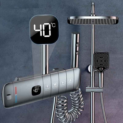 Luxury LED Thermostatic Rain Shower System