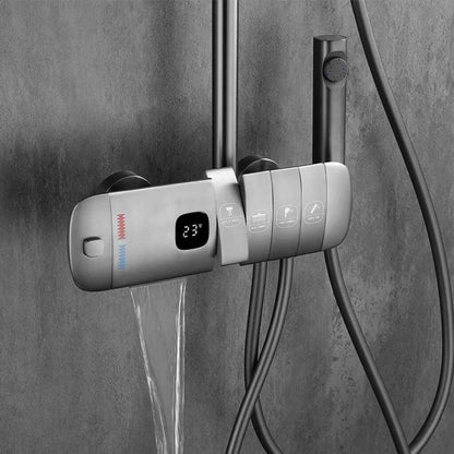 Luxury LED Thermostatic Rain Shower System