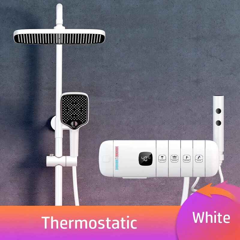 Luxury LED Thermostatic Rain Shower System