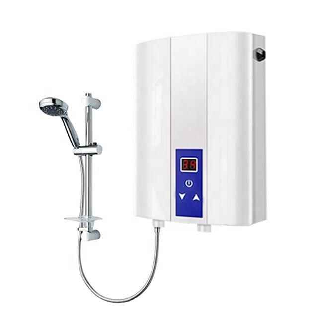 Compact 3KW Instant Electric Tankless Water Heater for Kitchen and Shower