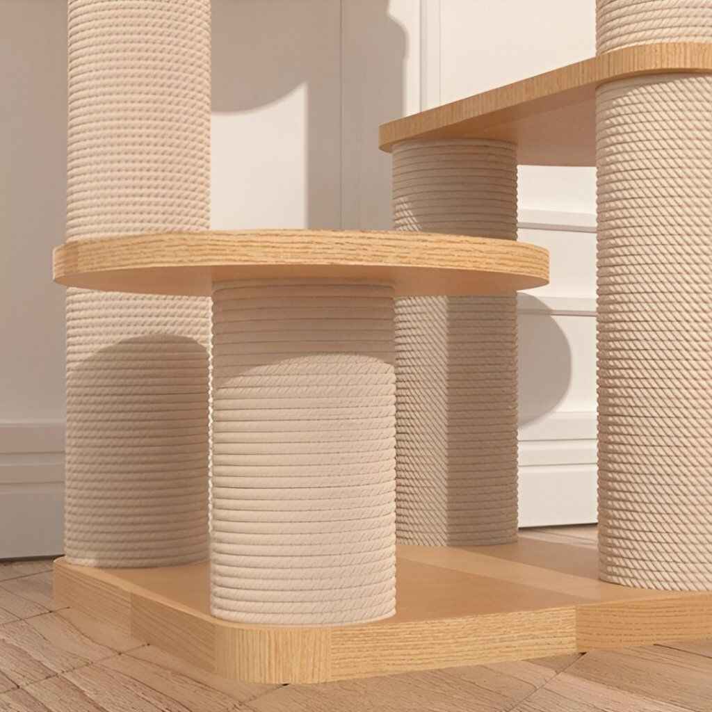 Wooden Cat Tower for Big Cats