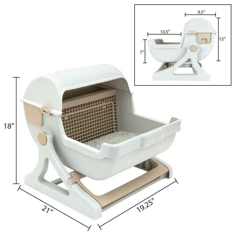 Luxury Semi-Automatic Cat Litter Box