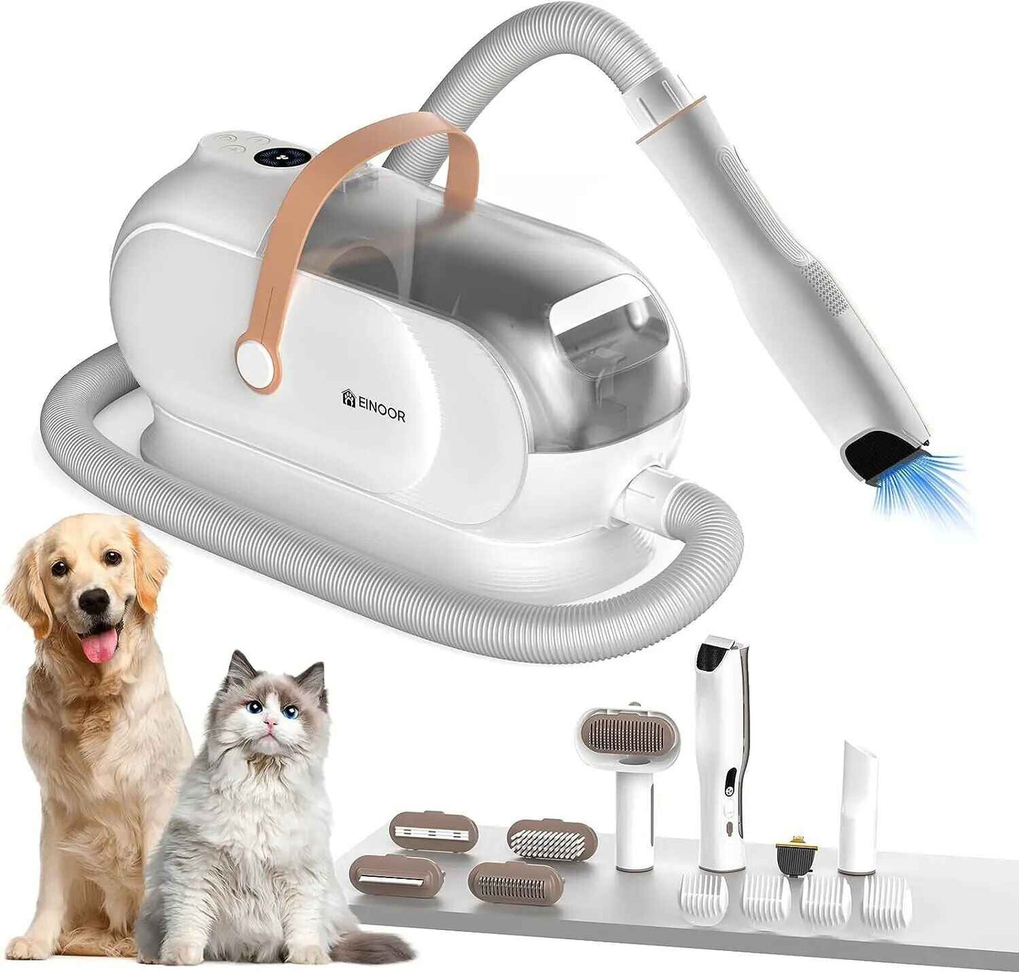 3L Dog Hair Vacuum with 7 Tools & Low Noise Design