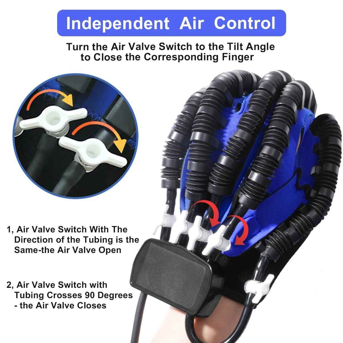 Smart Rehabilitation Massage Glove for Stroke & Hemiplegia Hand Recovery Control