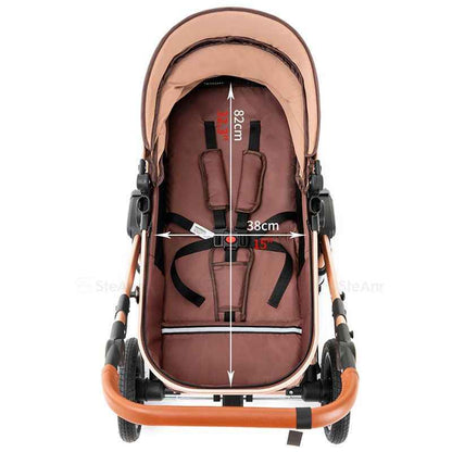 5-IN-1 Luxury Travel Baby Stroller with Car Seat Portable, Foldable and Durable.