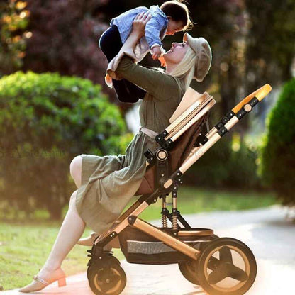 5-IN-1 Luxury Travel Baby Stroller with Car Seat Portable, Foldable and Durable.