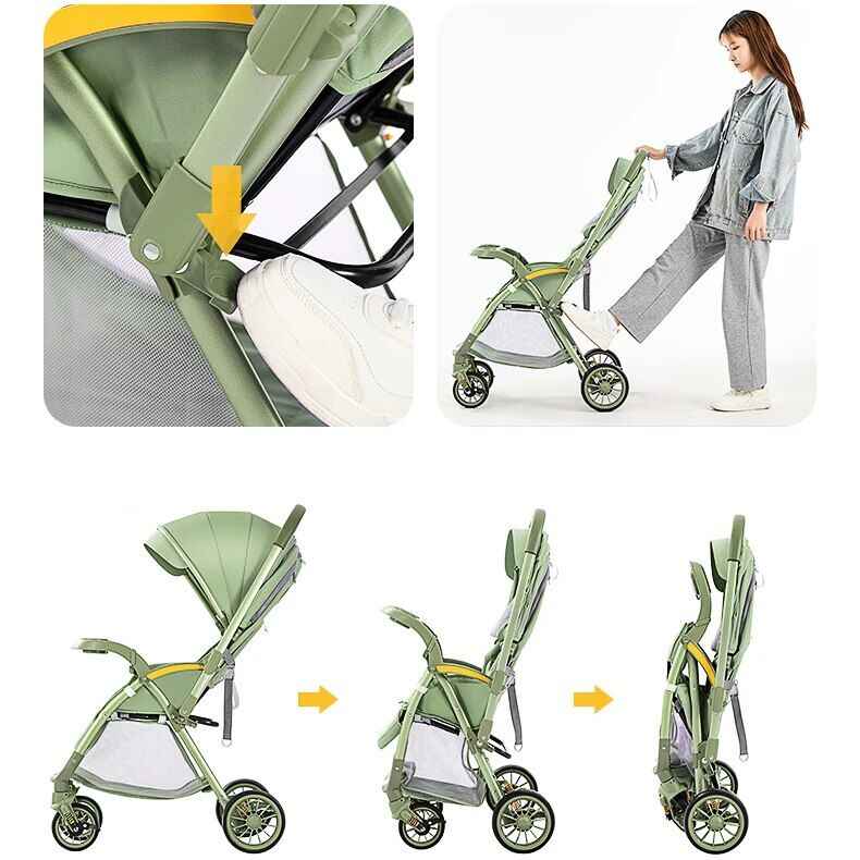 Bi-directional High Landscape Baby Stroller – Lightweight and Foldable