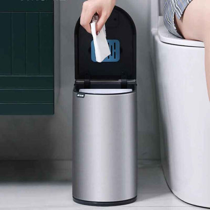 Smart Automatic Sensor Trash Can – Eco-Friendly Stainless Steel Waste Bin for Kitchen and Office