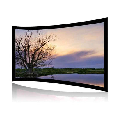 HD 3D Curved Frame Projector Screen – Ideal for Home Cinema and Auditoriums