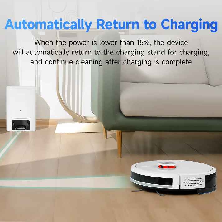 Smart Home Robot Vacuum Cleaner with Mop & Automatic Dust Collection