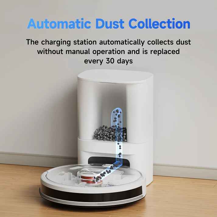 Smart Home Robot Vacuum Cleaner with Mop & Automatic Dust Collection