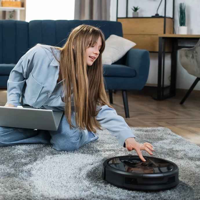 Smart Home Robot Vacuum Cleaner with Mop & Automatic Dust Collection