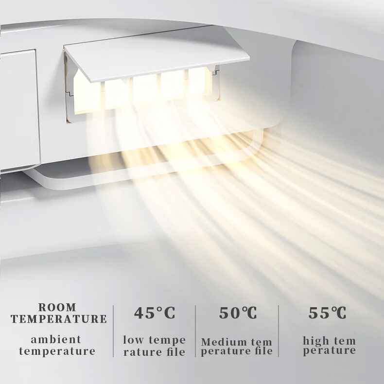 Deluxe Egg-Shaped Smart Toilet with Foot Flush and Warm Air Drying