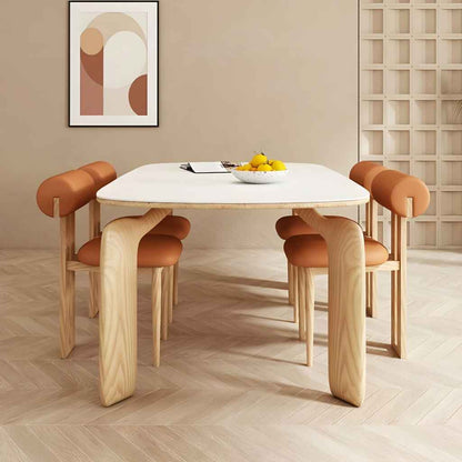 Luxurious Modern Oval Wood Dining Table for Elegant Spaces