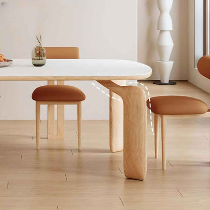 Luxurious Modern Oval Wood Dining Table for Elegant Spaces