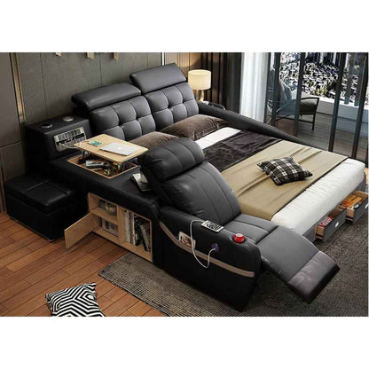 Luxury King Bed with Massage and Storage