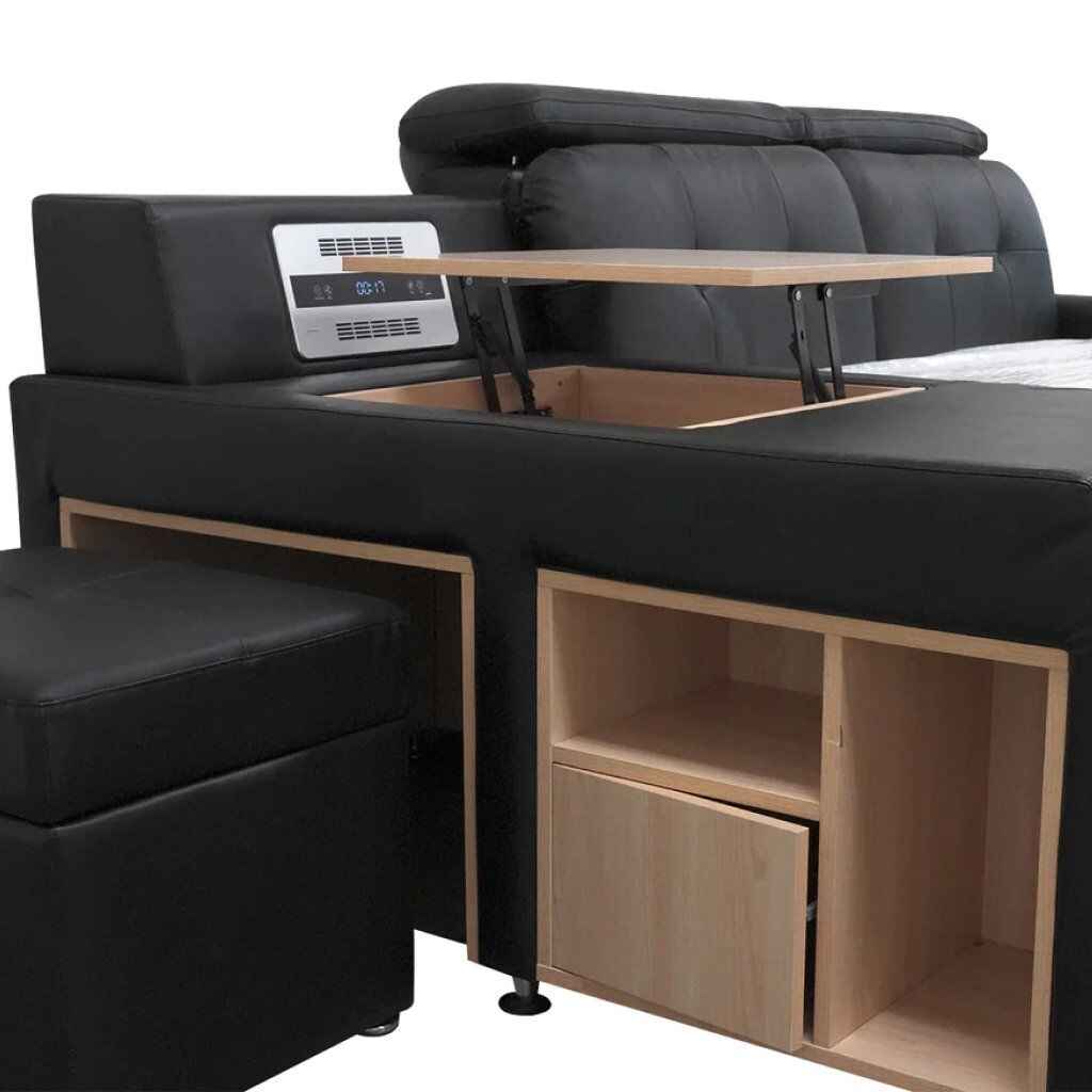 Luxury King Bed with Massage and Storage