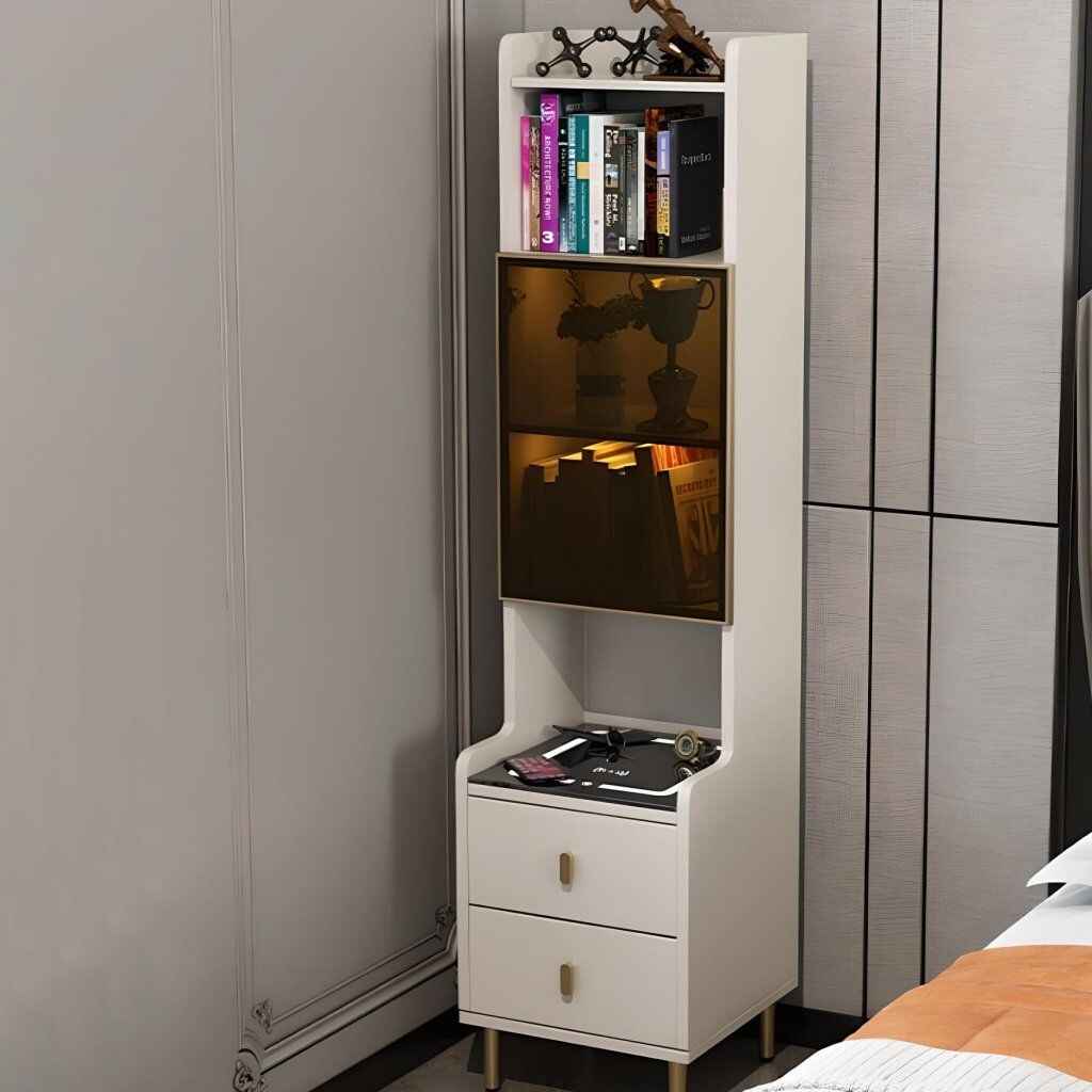 Bedroom Simple Modern Smart Wireless Charging Bedside Table Night Stand