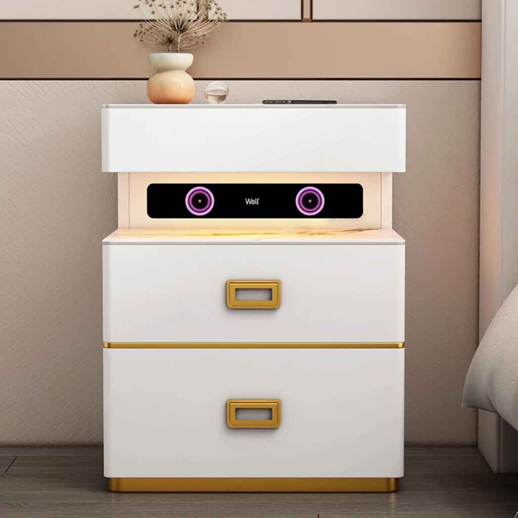 Smart Gamer Bedroom Cabinets Side Table