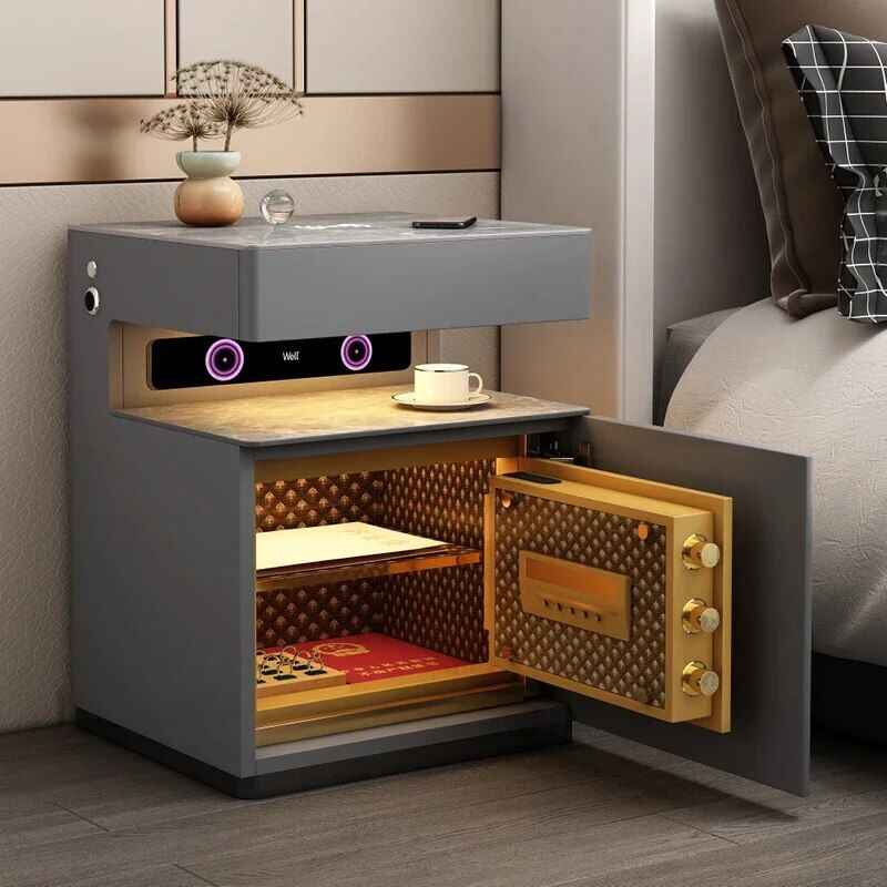 Smart Gamer Bedroom Cabinets Side Table