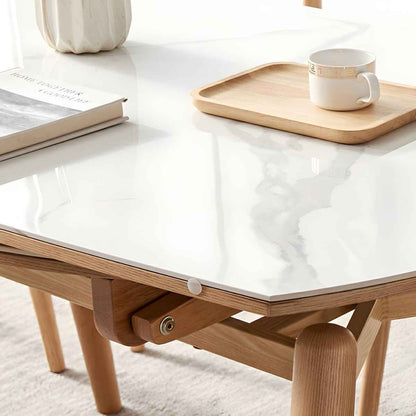 Expandable Nordic Dining Table for 6 – Modern Minimalist Home Furniture