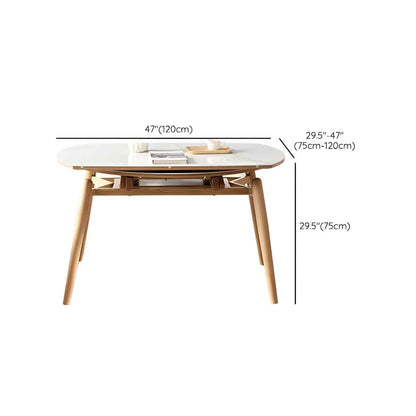 Expandable Nordic Dining Table for 6 – Modern Minimalist Home Furniture