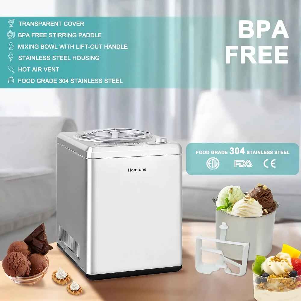 Automatic Ice Cream Maker with Compressor