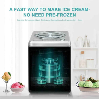 Automatic Ice Cream Maker with Compressor