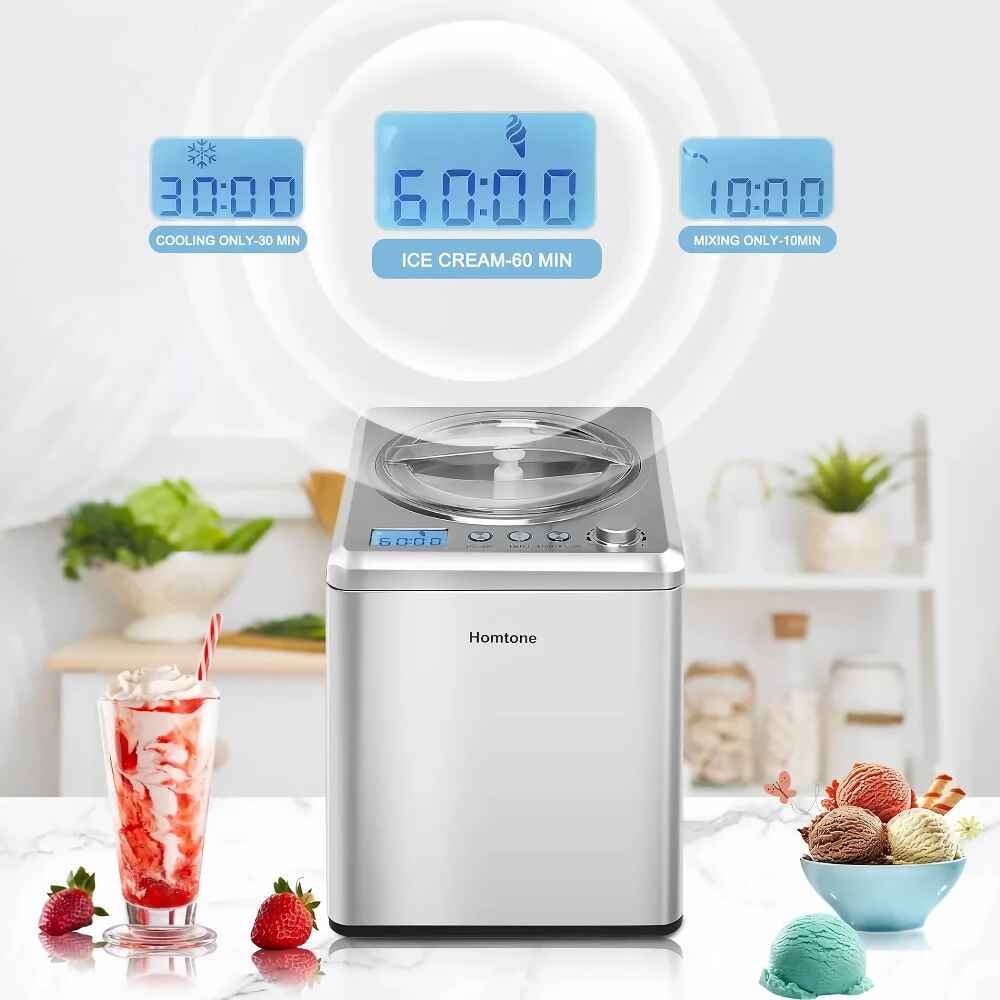 Automatic Ice Cream Maker with Compressor