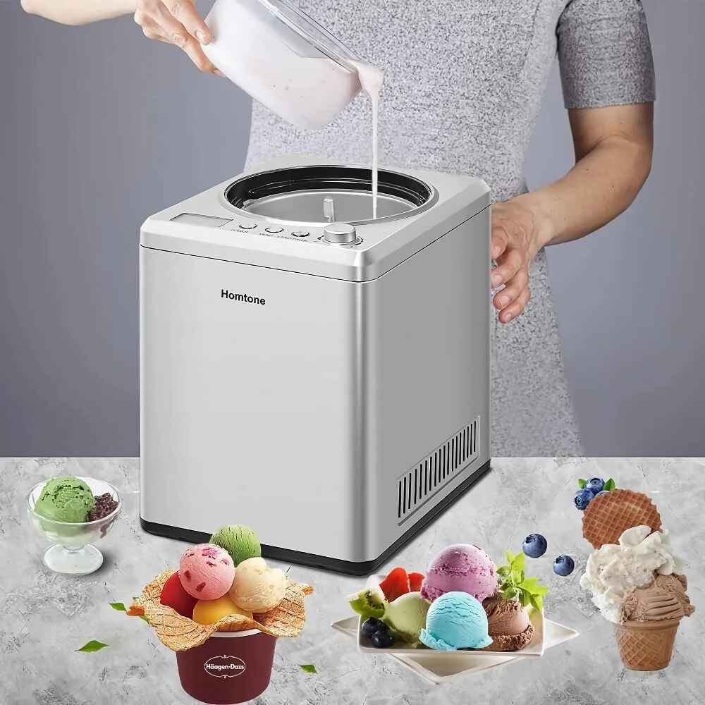 Automatic Ice Cream Maker with Compressor