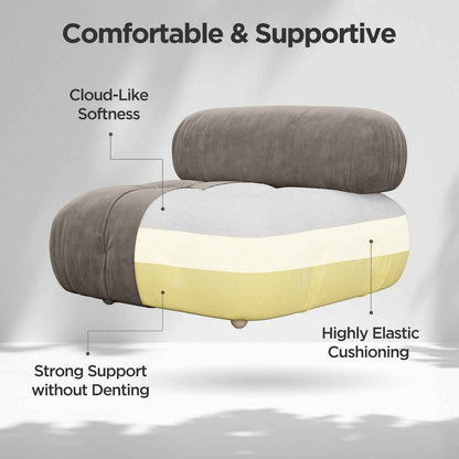 Modular Soft Sofa with Ottoman