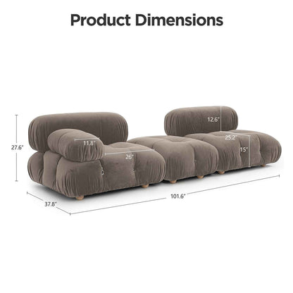 Modular Soft Sofa with Ottoman