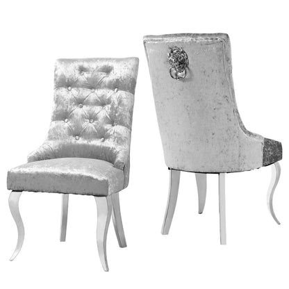 Extra Large Velvet Wingback Dining Chair