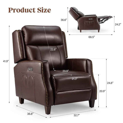 Luxury Genuine Leather Relaxing Sofa