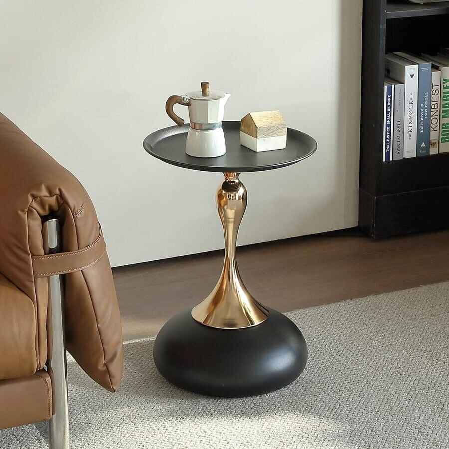 Modern Cream Iron Art Coffee Table