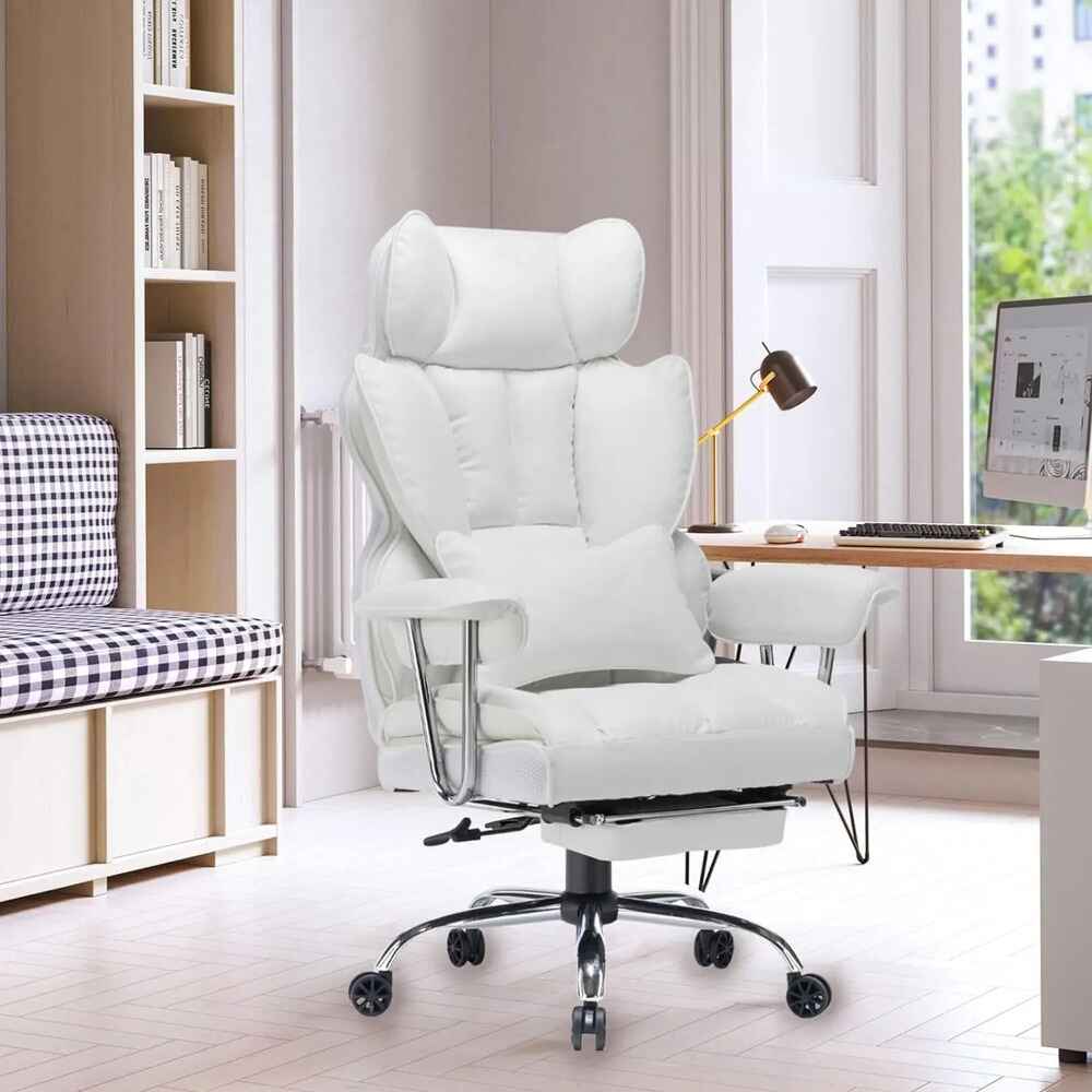 Adjustable High Back Leather Executive Office Chair