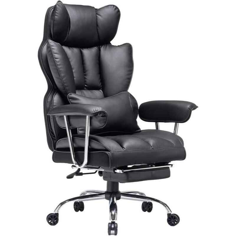 Adjustable High Back Leather Executive Office Chair