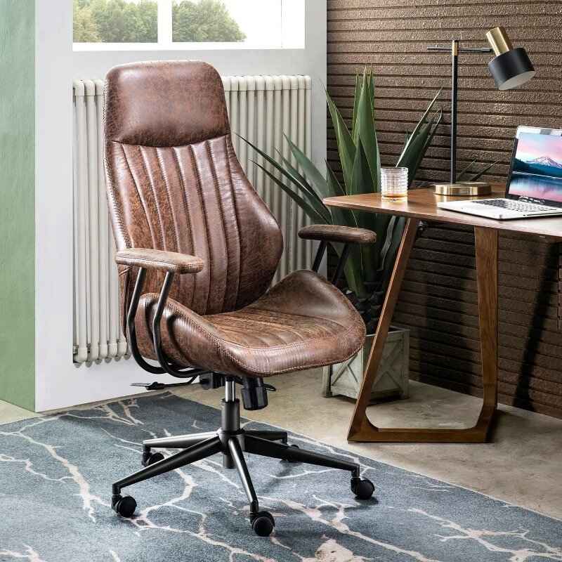 Modern High Back Office Chair with Lumbar Support