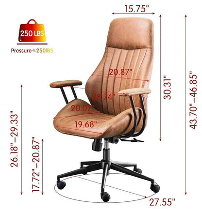 Modern High Back Office Chair with Lumbar Support