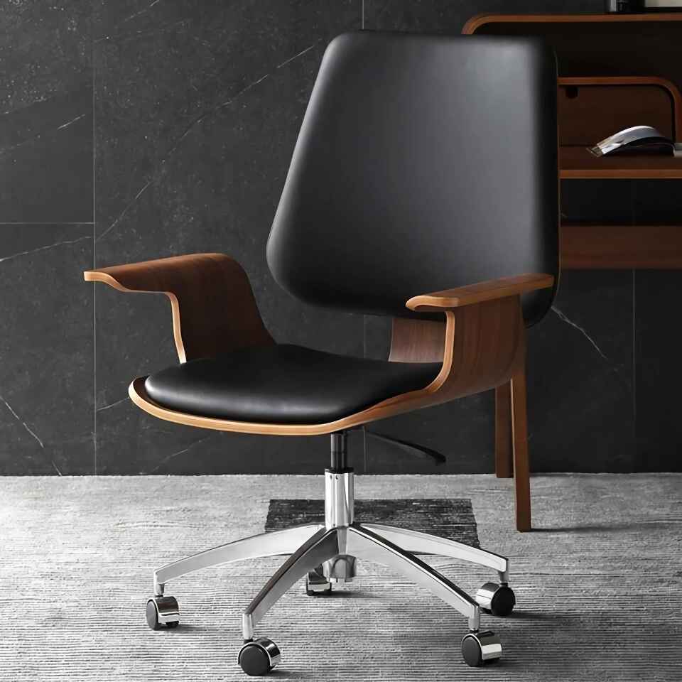 Nordic Solid Wood Office Chair