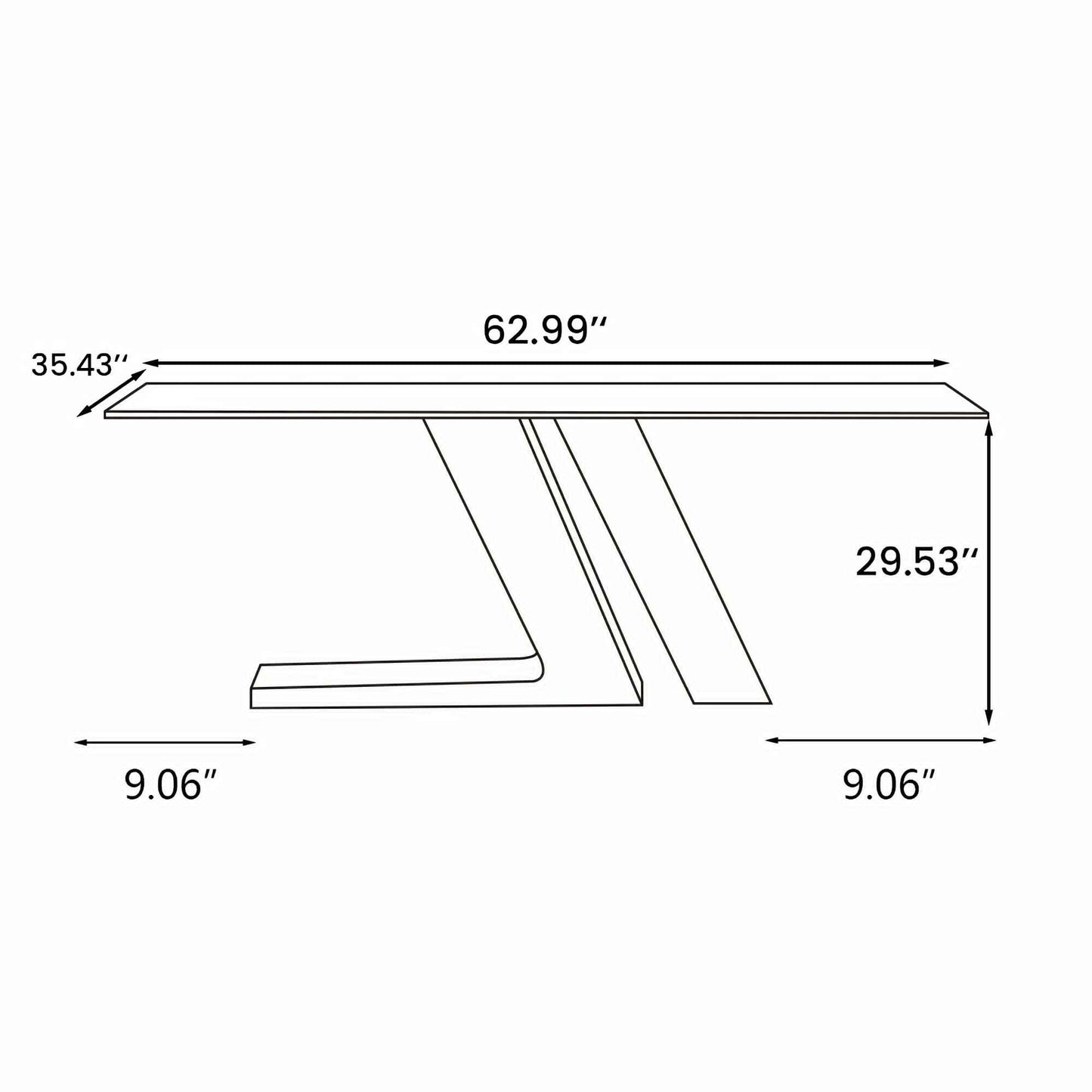 Modern Luxury White Dining Table