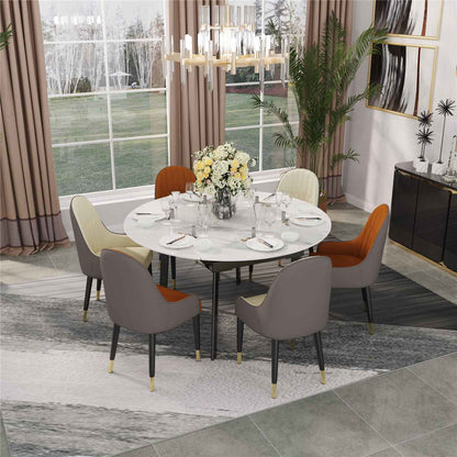 Round Extendable Dining Table Set