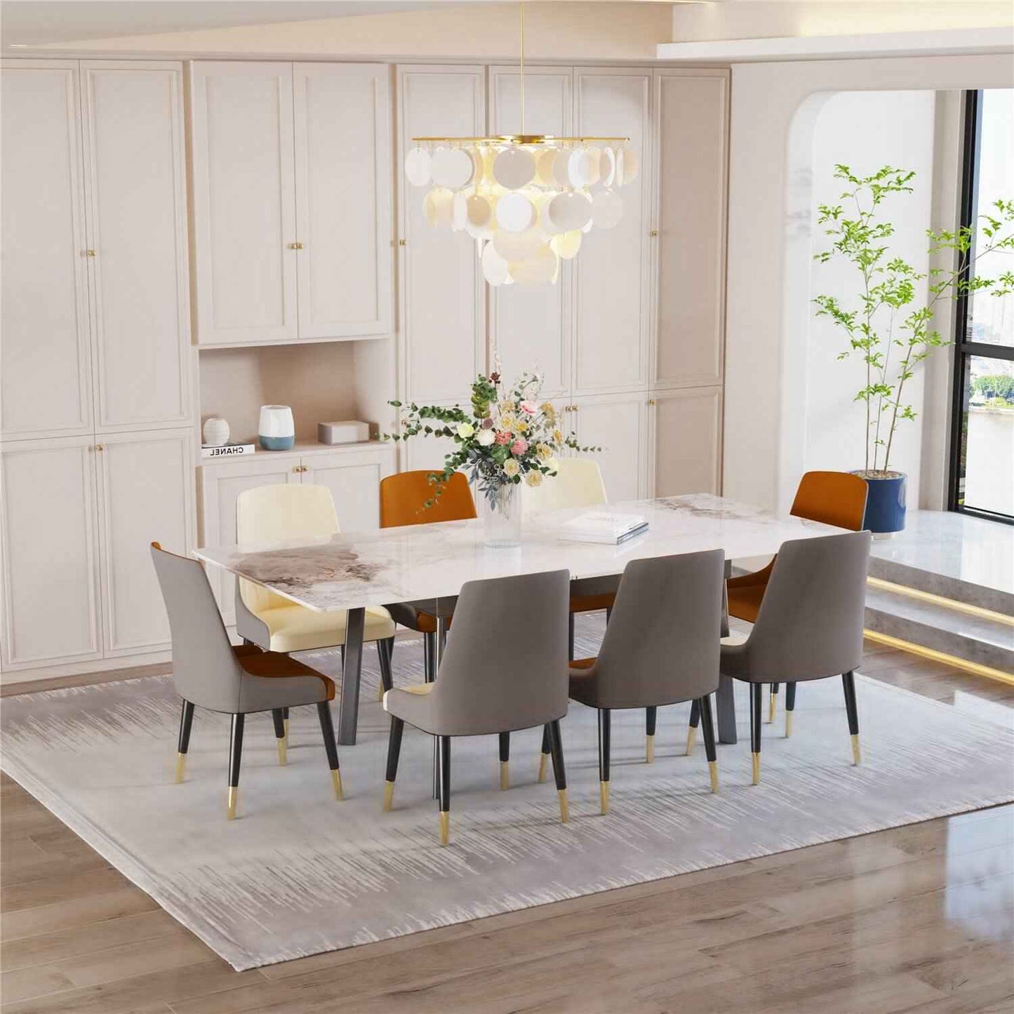 Rectangular Extendable Kitchen Dining Table