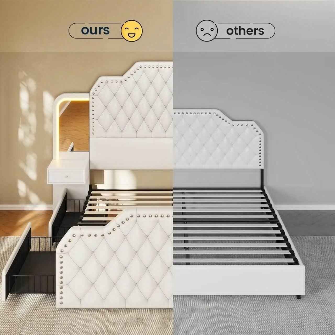 Queen and Full Size Platform Bed Frame