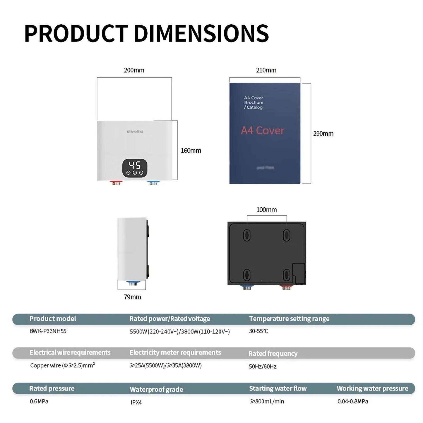 Mini Tankless Electric Water Heater