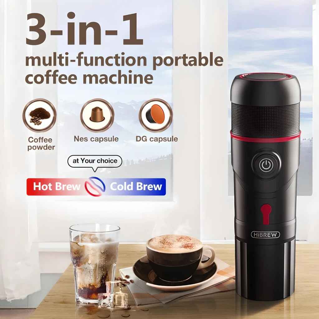 Portable 15-Bar Espresso Maker