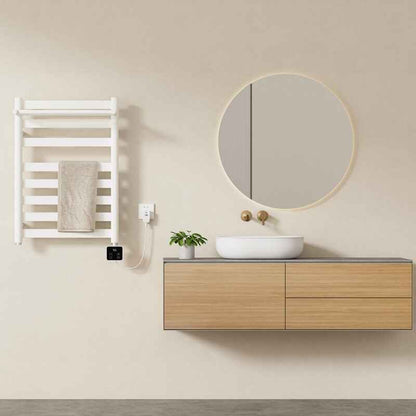 Smart Home Towel Rack with LED Touch Control and Heating