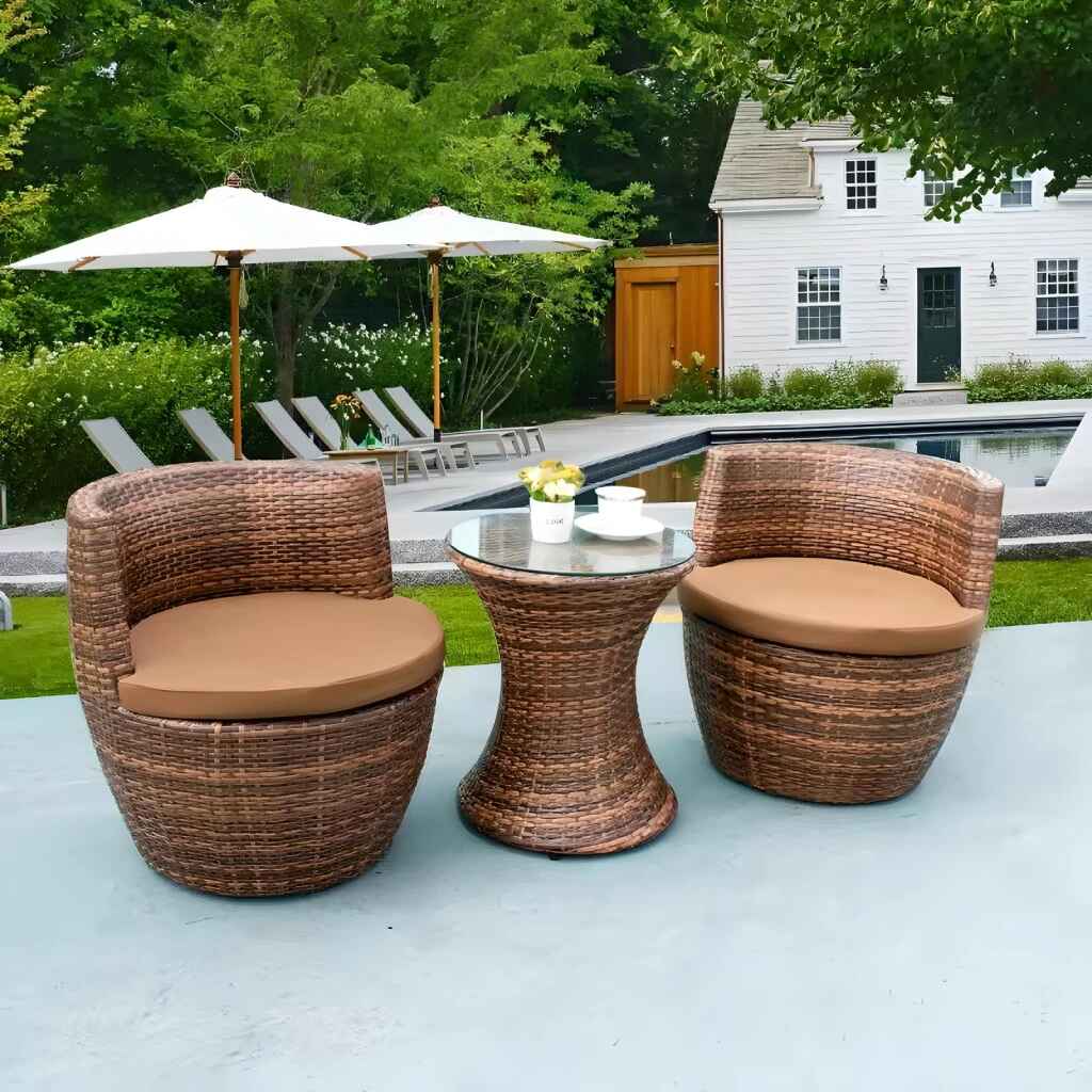 Modern Outdoor Rattan Patio Set