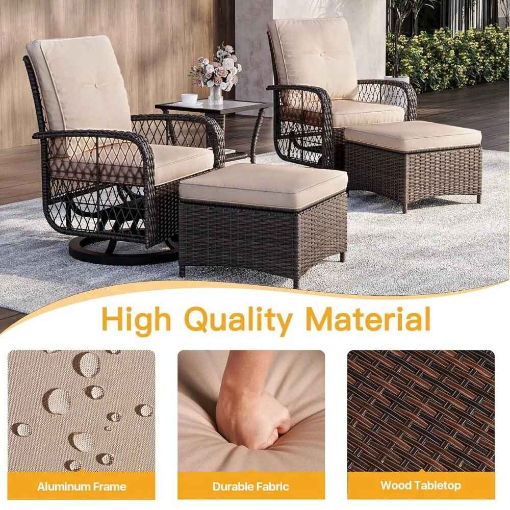 5 Piece Outdoor Patio Furniture Set