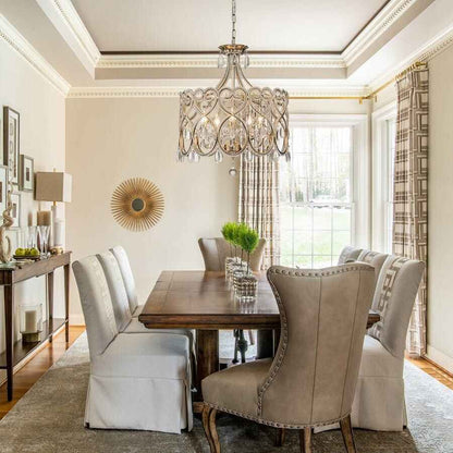 Heart Shaped Crystal Ceiling Light